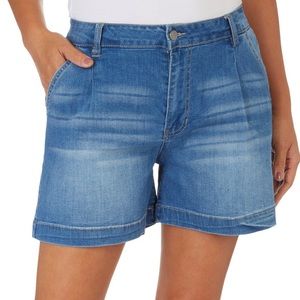 D. Jeans Womens High Waisted Vintage Shorts 12 Medium wash